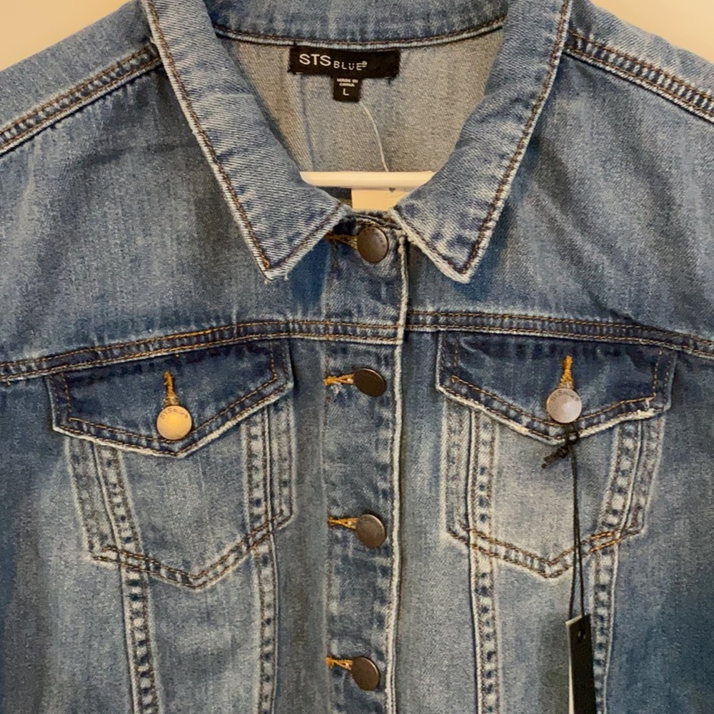 FESTIVAL FRAYED RUFFLE DENIM JACKET - Picture 3 of 9